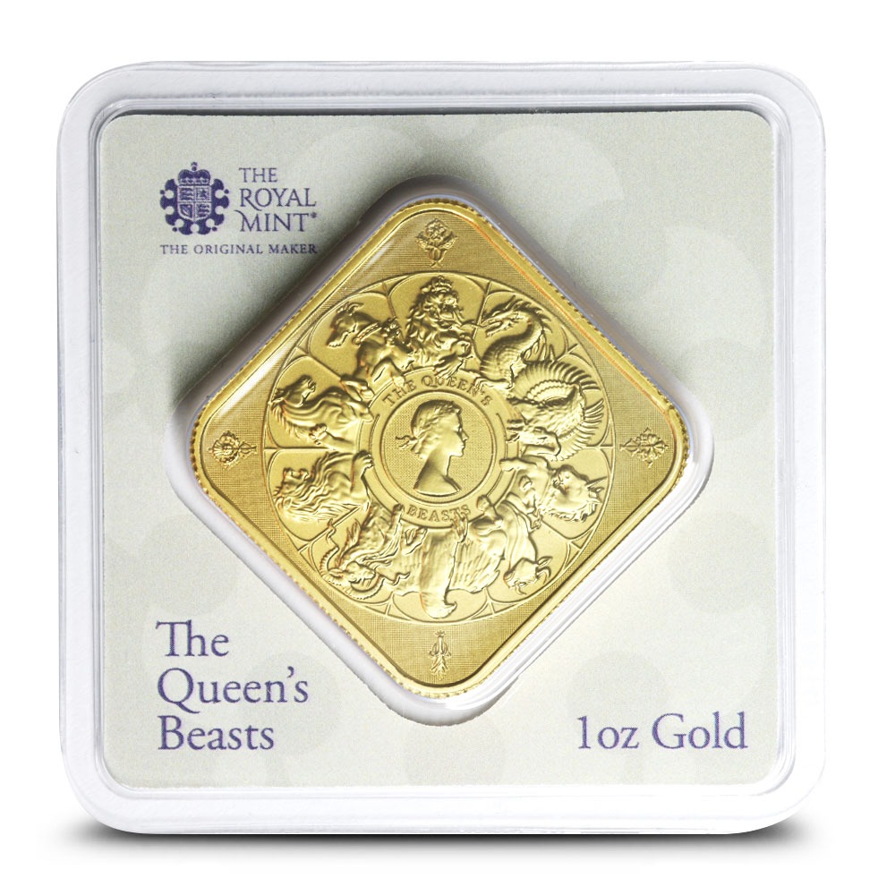 1 oz The Royal Mint Queens Beast Com