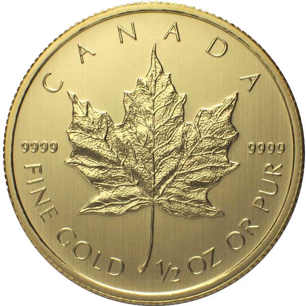 1/2 oz Canadian Gold Maple Leaf Coin