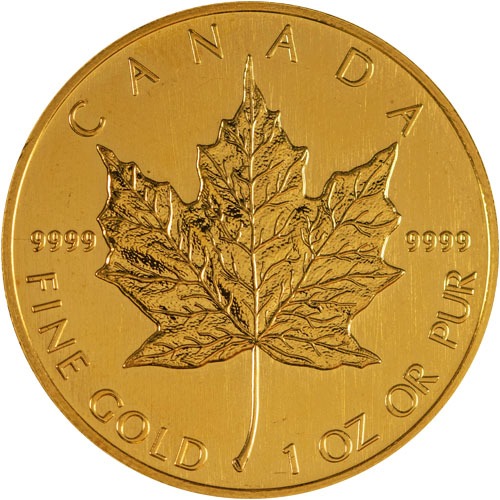 1990 1 oz Canadian Gold Maple Leaf C