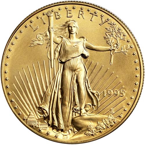 1995 1/2 oz American Gold Eagle Coin