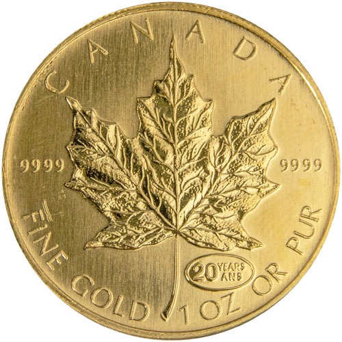 1999 1 oz Canadian Gold Maple Leaf C