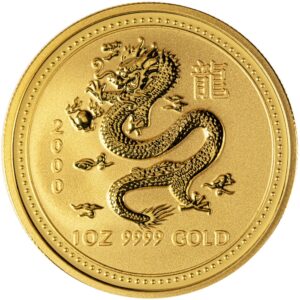 1 oz Australian Gold Lunar Dragon Co