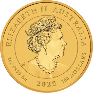 2020 1 oz Australian Gold Double Dragon Coin