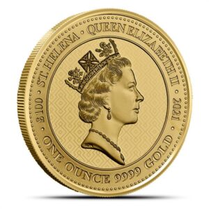 2021 1 oz St. Helena Gold Queens Virtues Victory Coin (BU)