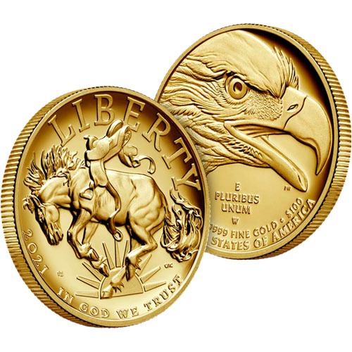 2021-W 1 oz American Gold Liberty Hi