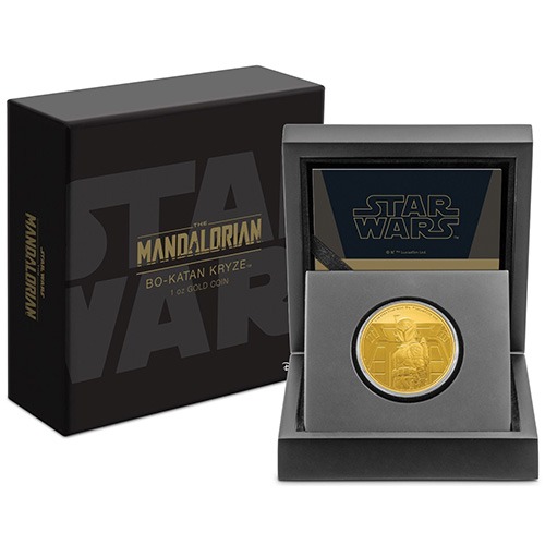1 oz Proof Niue Gold Mandalorian Bo