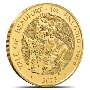 1 oz British Gold Tudor Beasts Yale