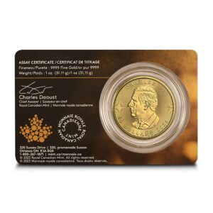 2024 1 oz Canadian Gold Maple Leaf Coin (BU w/Assay)
