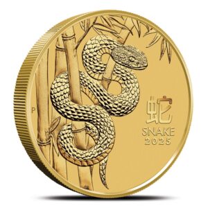 2 oz Australian Gold Lunar Snake Coi