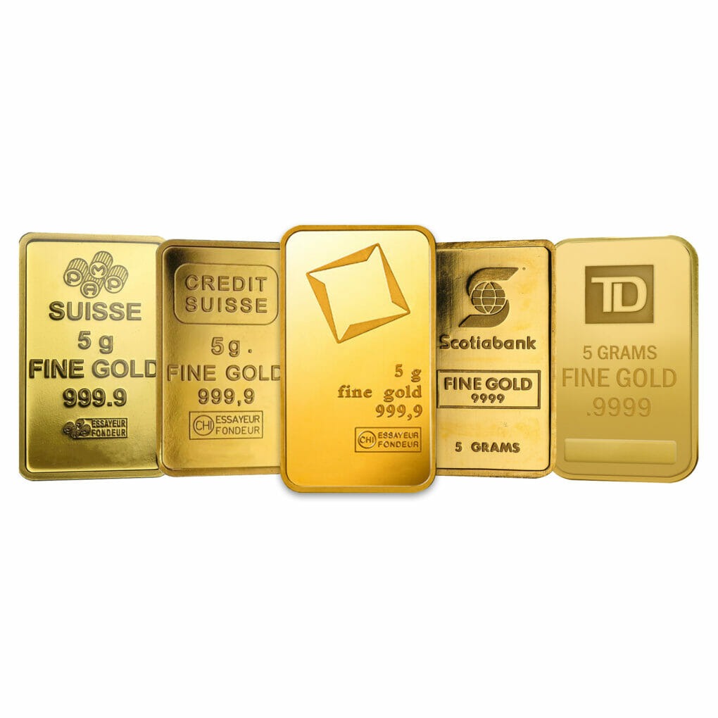 buy 5 Gram gold bars