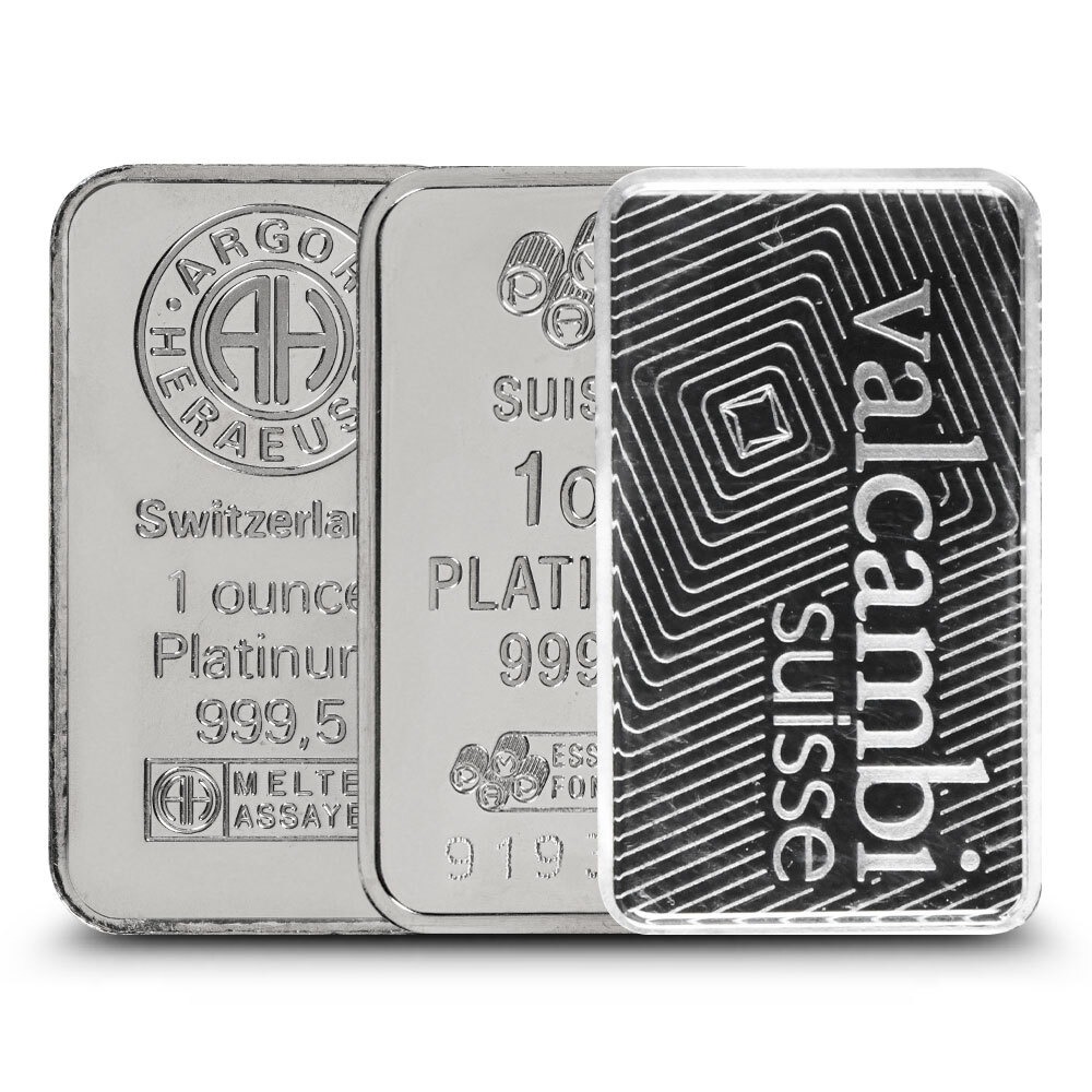 Buy 1 oz Platinum Bars Online