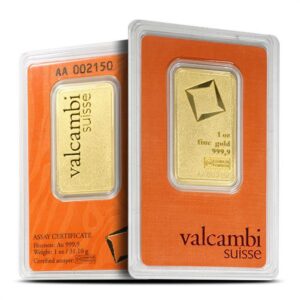 Buy 1 oz Valcambi Matte Gold Bar