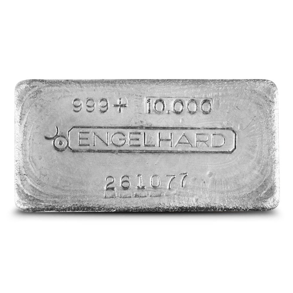 10 oz Engelhard Cast-Poured Silver B