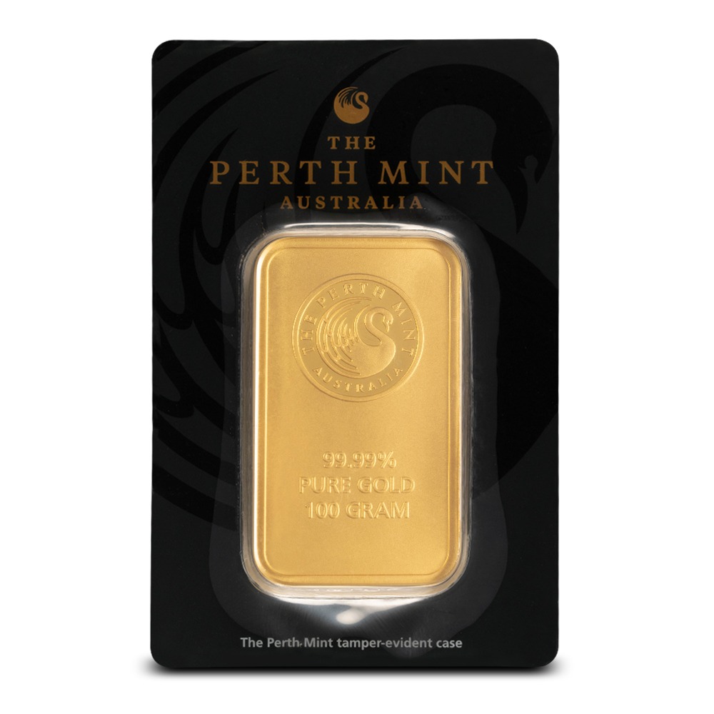 Buy 100 Gram Perth Mint Gold Bar