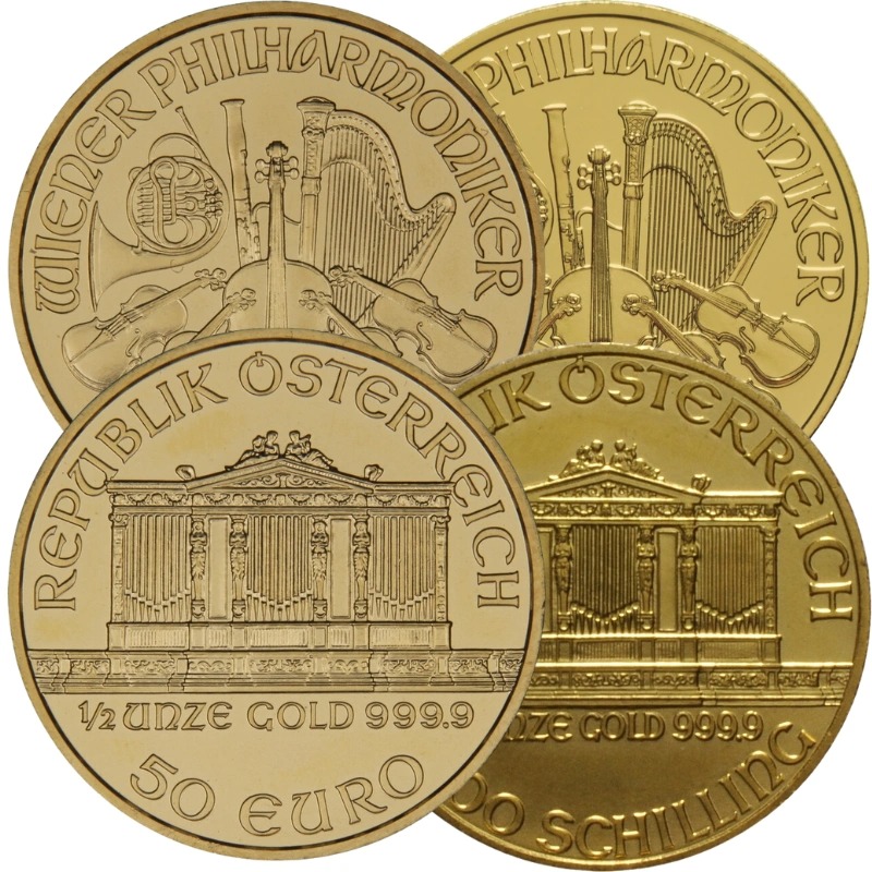 1/2 oz Austrian Gold Philharmonic Co