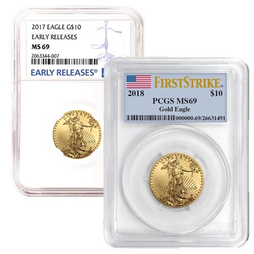 1/4 oz American Gold Eagle Coin MS69