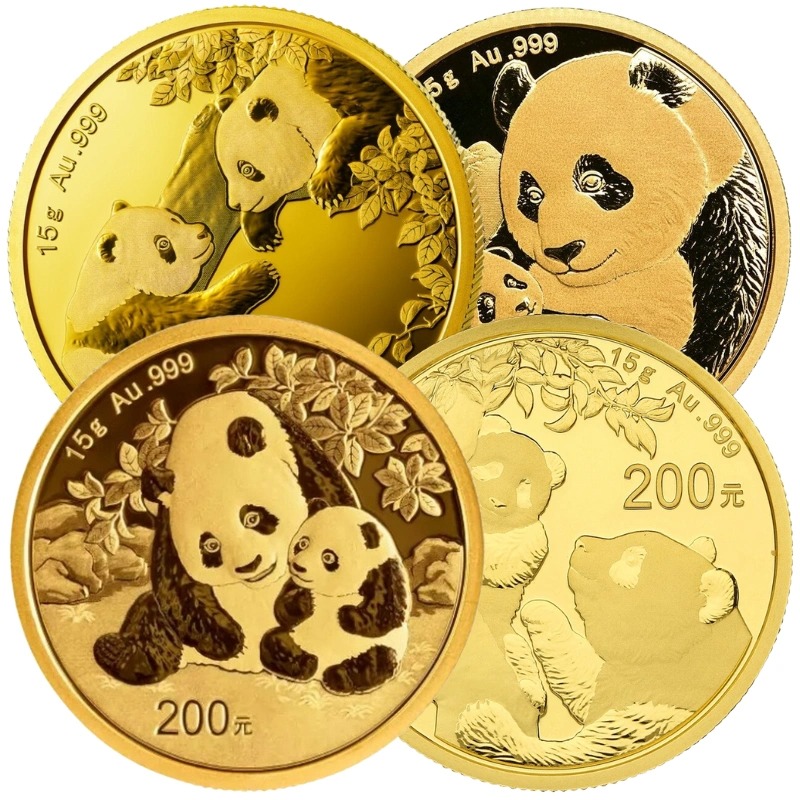 Buy 15g Chinese Panda Gold Coins