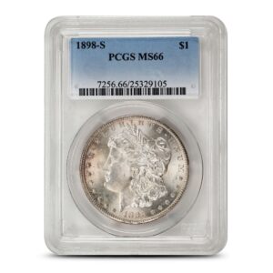 1898-S Morgan Silver Dollar PCGS MS6