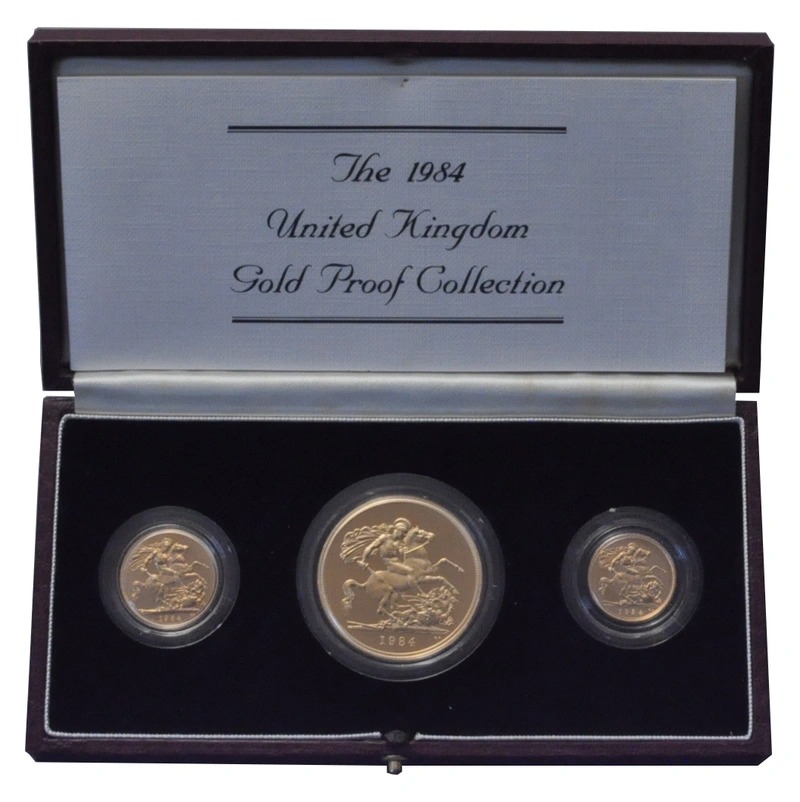 1984 Proof Gold Sovereign 3 Coin Set