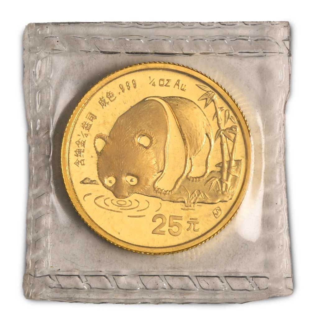 1987-S 1/4 oz Chinese Gold Panda Coi