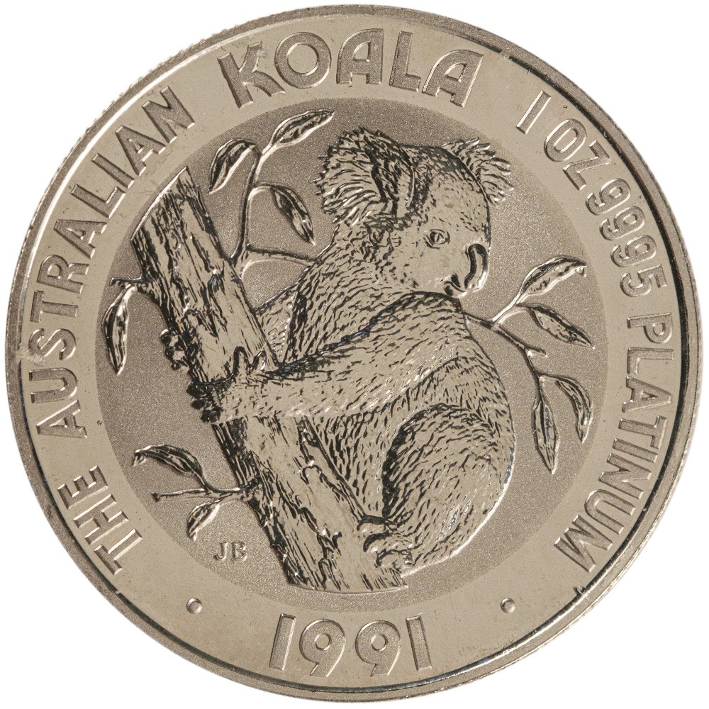 1991 1 oz Australian Platinum Koala