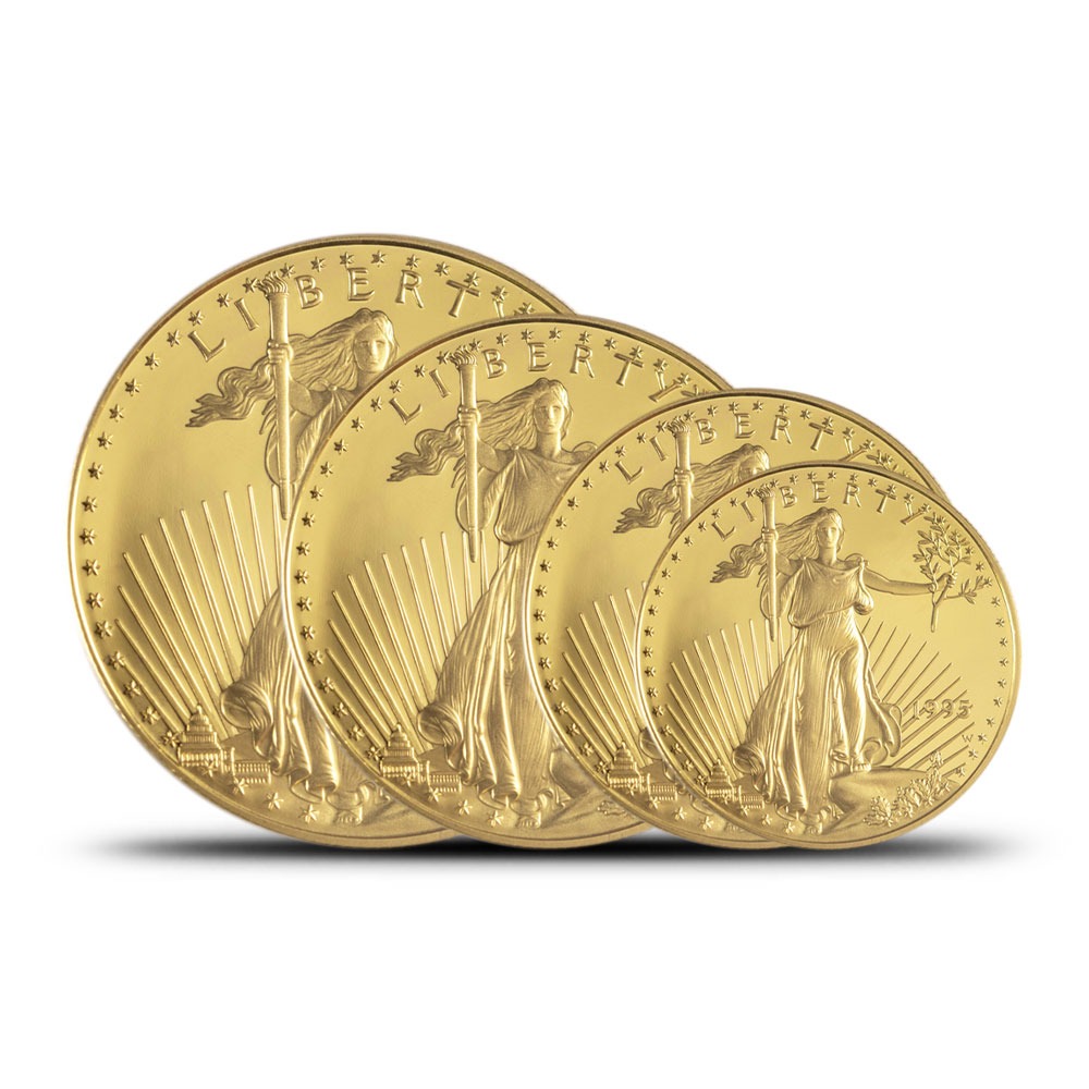 1995-W 4-Coin Proof American Gold Ea