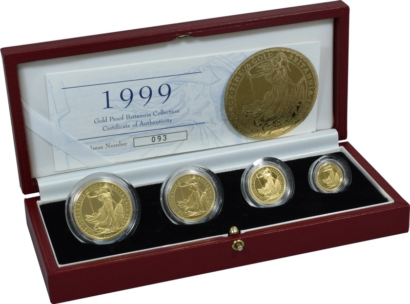 1999 Proof Gold Britannia 4 Coin Set