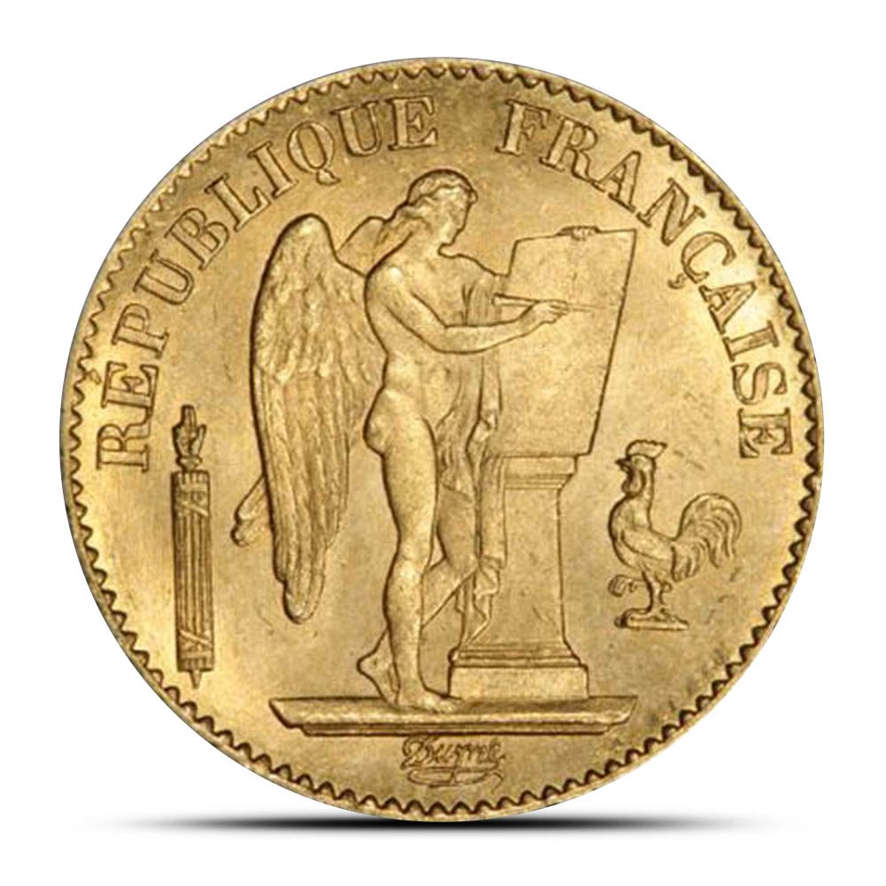 20 Francs France Lucky Angel Gold Co
