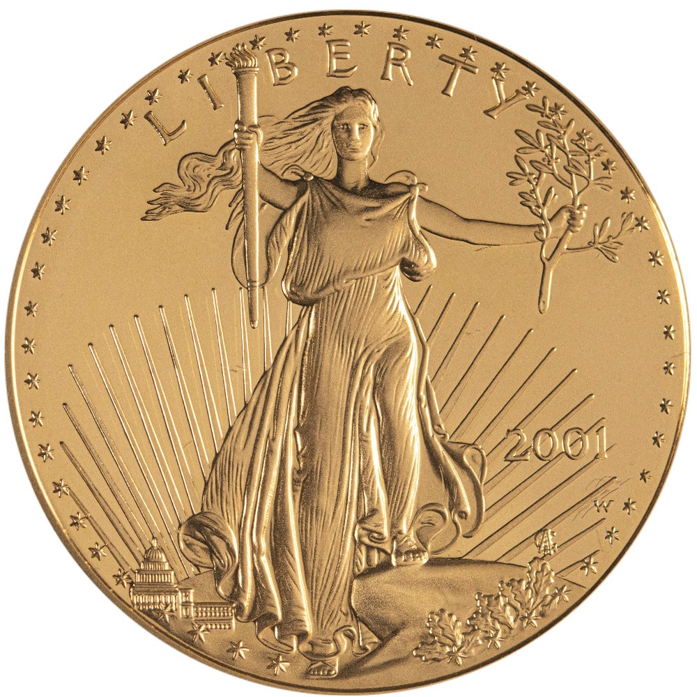 2001-W 4-Coin Proof American Gold Ea