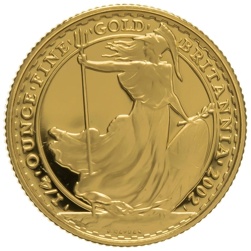 2002 Proof 1/4 oz Gold Britannia Coi