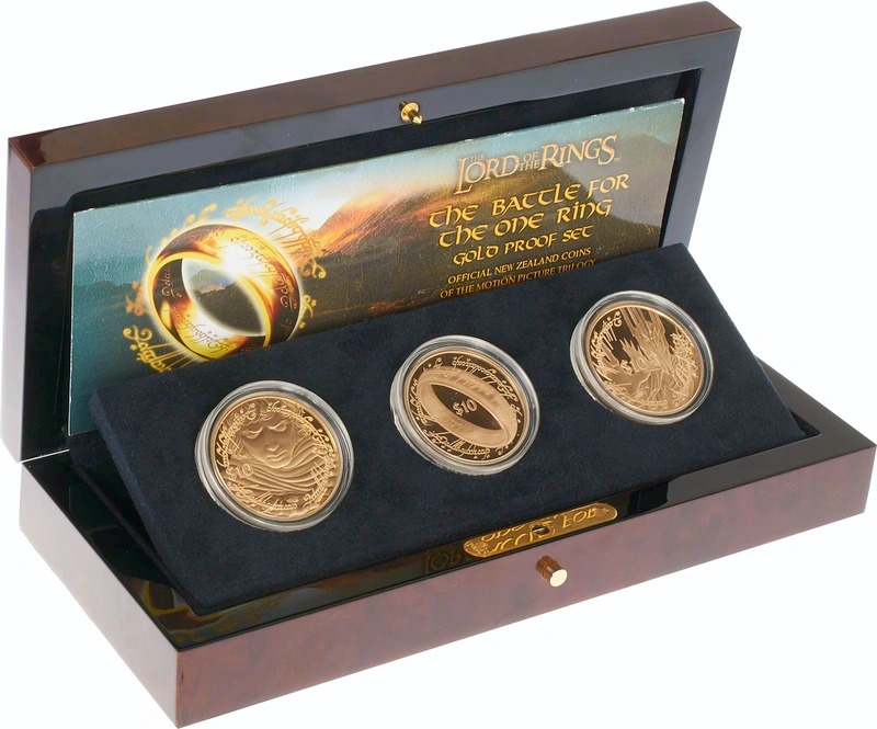 3 Coin Lord of the Rings Gold Proof