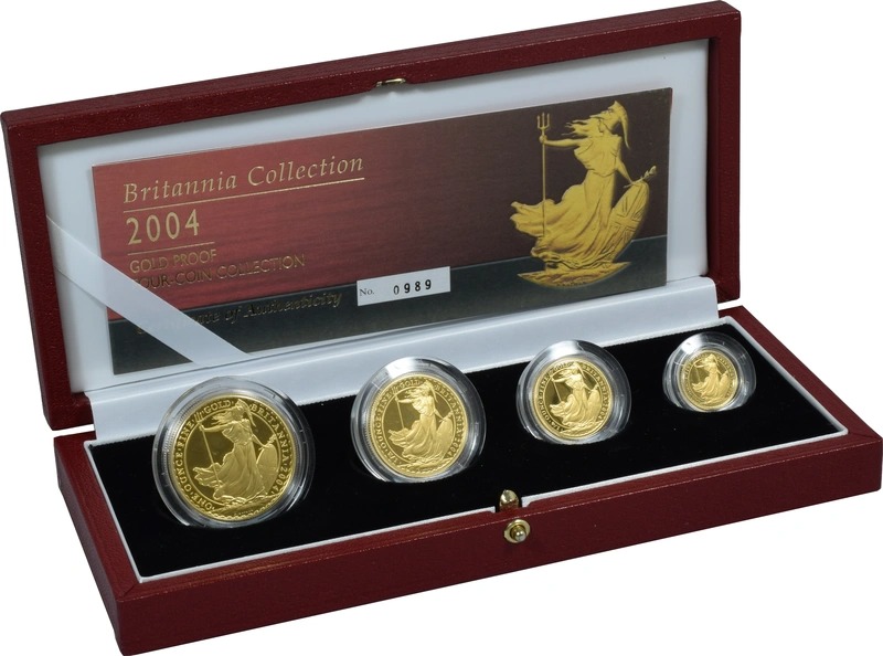 2004 Proof Gold Britannia 4 Coin Set