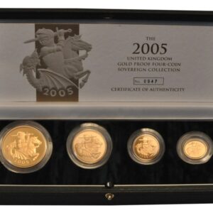 2005 Proof Gold Sovereign 4 Coin Set