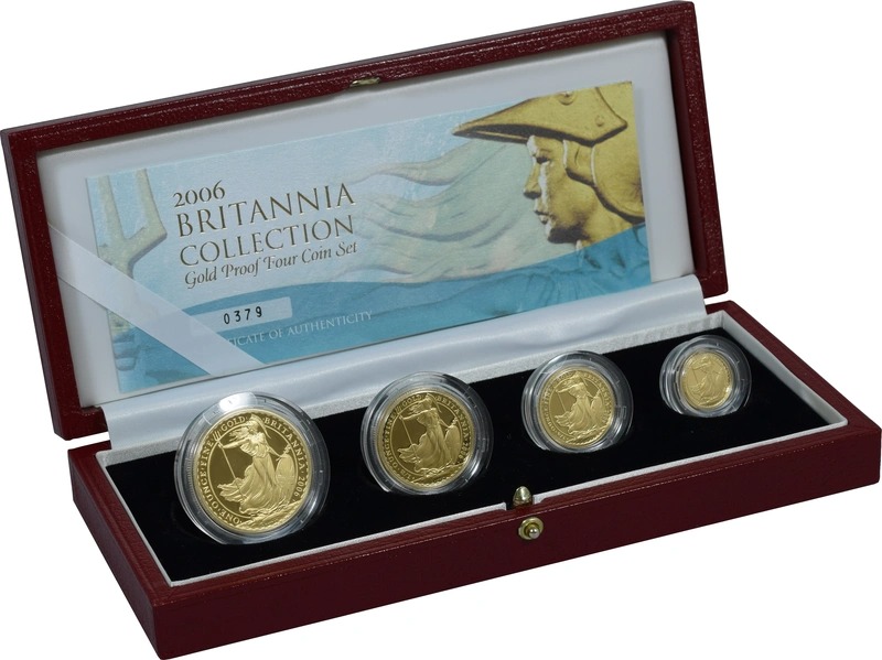 2006 Proof Gold Britannia 4 Coin Set