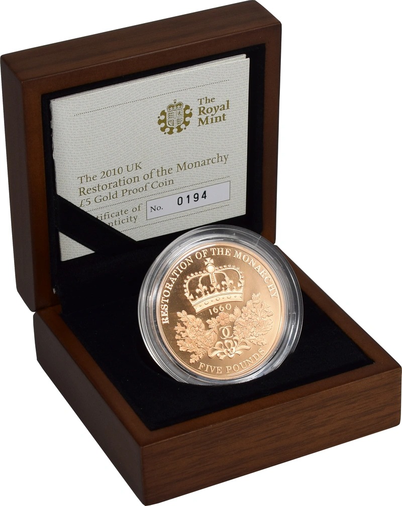 2010 Proof Gold Crown £5 Coin Restor