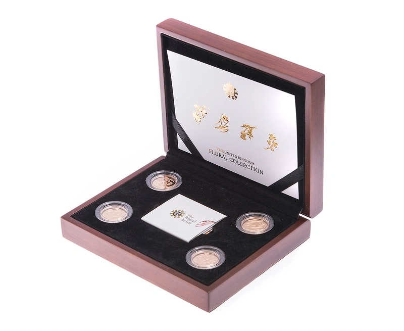 2013 Proof Gold £1 Pound Floral Coll