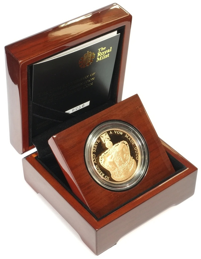 2013 Proof Gold Crown £5 Coin 60th
