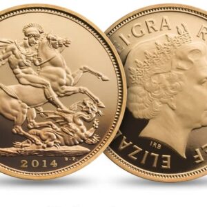 2014 Proof Gold Sovereign 3 Coin Set Fourth Portrait Boxed