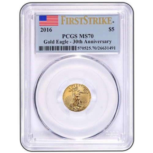 2016 1/10 oz American Gold Eagle Coi