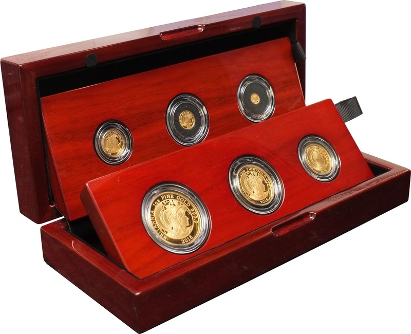2018 Proof Gold Britannia 6 Coin Set