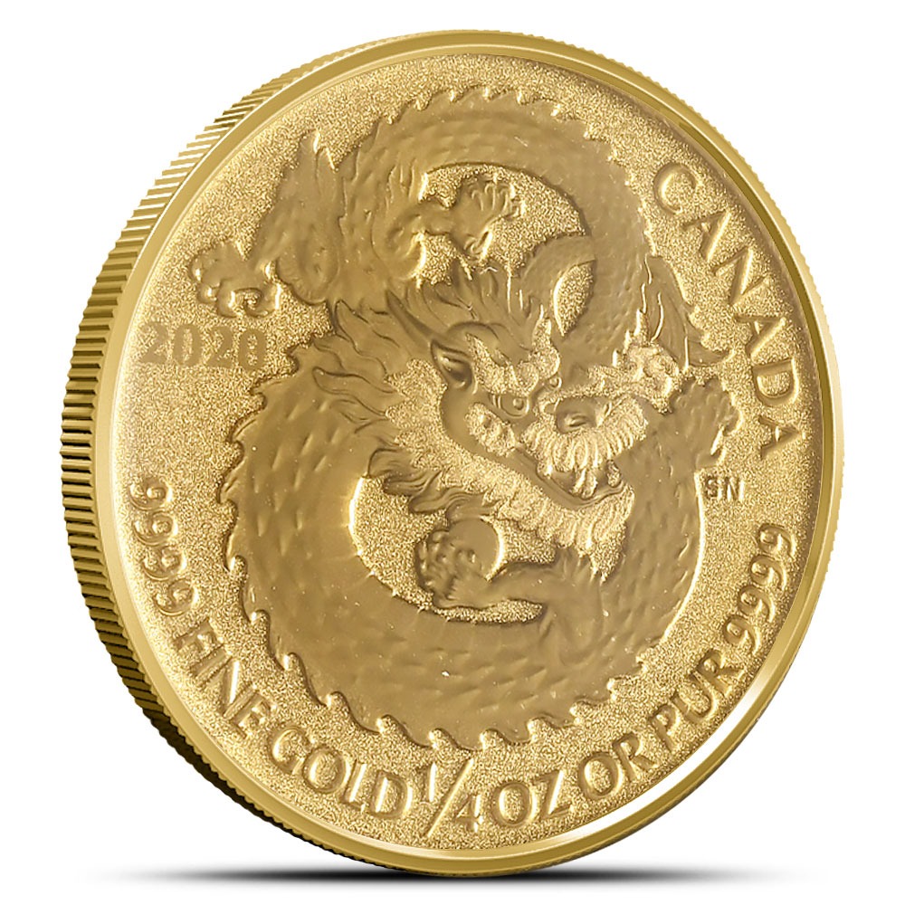 2020 1/4 oz Canadian Dragon Gold Coi