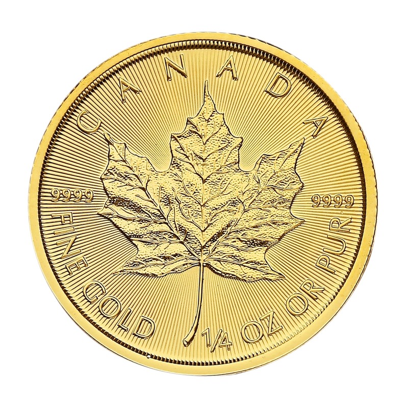 2021 1/4 oz Canadian Maple Leaf Gold