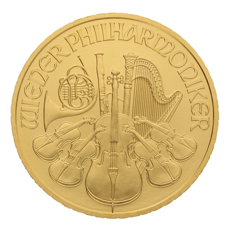 2022 1/2 oz Austrian Gold Philharmon