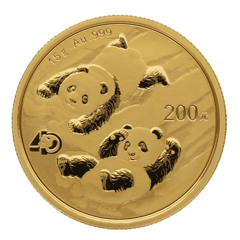 2022 15 Gram Chinese Panda Gold Coin