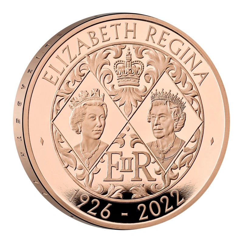 2022 Proof £5 Gold Crown Coin Her