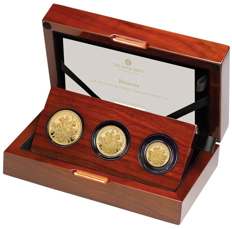 2023 Proof Gold Britannia 3 Coin Set