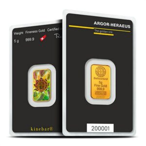5 Gram Argor Heraeus Kinebar Gold Ba