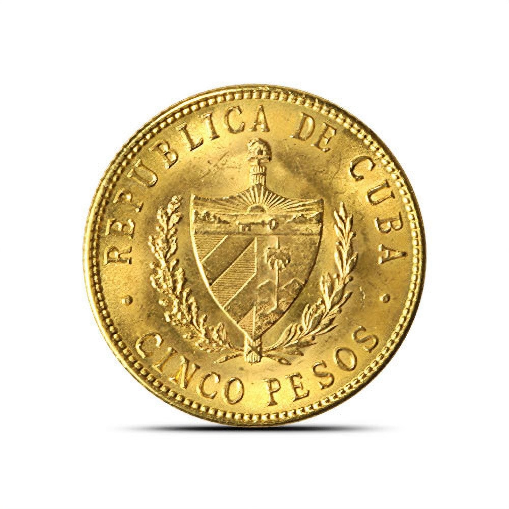 Buy 5 Peso Cuba Gold Coin (Mixed Types, Random Year, Varied Condition) - Image 2