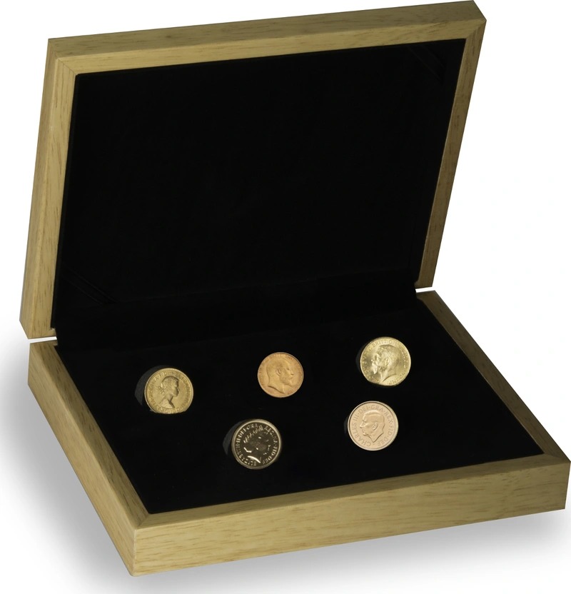 Buy 5 x Gold Sovereign Portrait Set