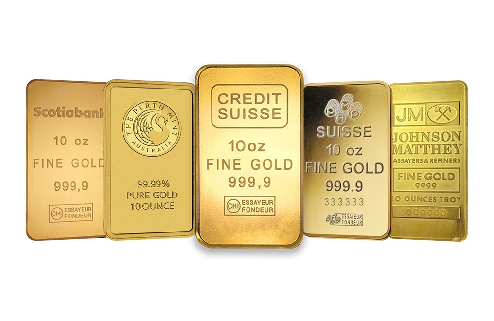 10 oz Gold Bars For Sale